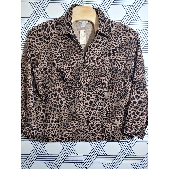 NWT Womens Avenue Two Piece Leopard Print Skirt Suit - Picture 1 of 7